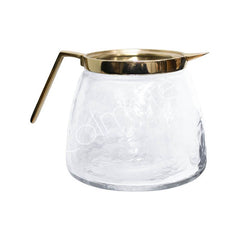 Kande med hank BR/GO 10x13x10 cm – Glas med messing detaljer by CM