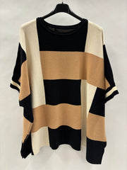 Strikbluse Kortærmet, Tern