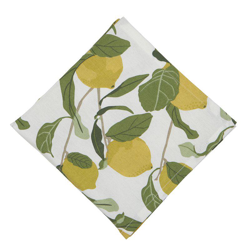 Limone Servett Gul 45x45 cm Frisk og sommerlig borddækning by Fondaco