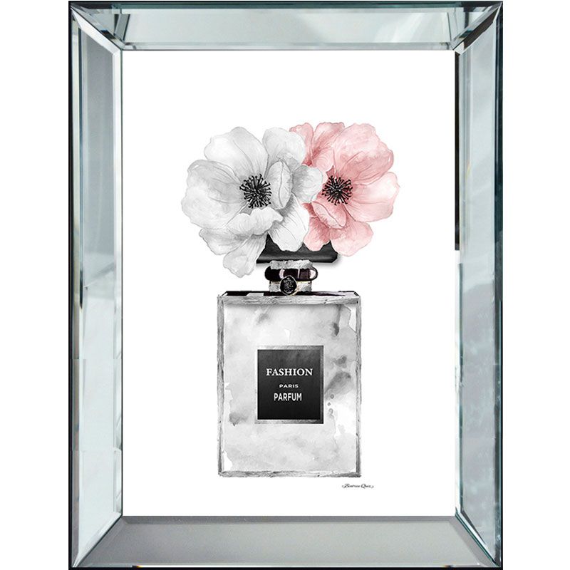 Billede med facet kant – Parfume sort 40x4.5x50 cm by HK