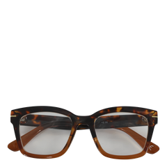 Læsebriller m. gulddekor inkl. etui mocca og sort by Chic Antique