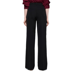 Access Bukser med vide ben og monogramknap by Access Fashion