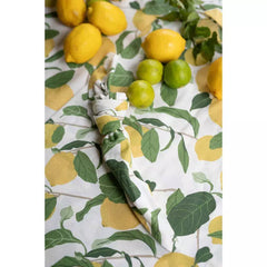 Limone Löpare Gul Bordløber 40x140 cm Sommerlig borddekoration med citronmotiv by Fondaco