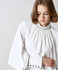 Access Fashion Blouse with rhinestones and sleeves by Access Fashion