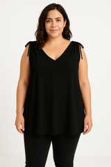 Top med bindebånd - Brystmål 130cm - Viskose Polyester by B.YI