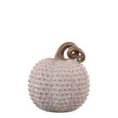 Pumpkin w. gold 15.5x13.5 cm antique latte by Chic Antique