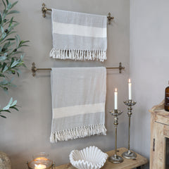 Knagerække, H10/L80 cm antique messing by Chic Antique