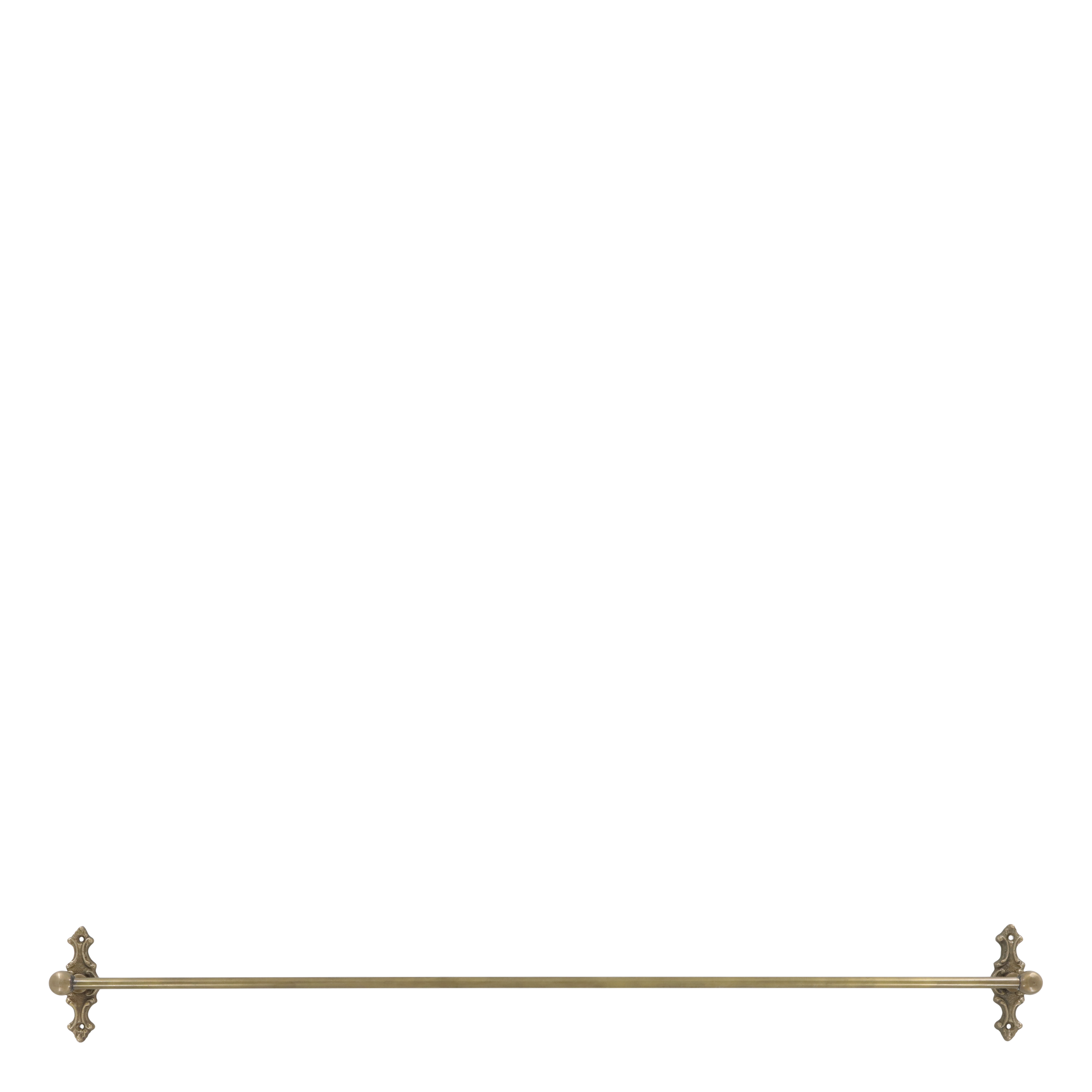 Knagerække, H10/L80 cm antique messing by Chic Antique