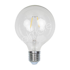 LED Pære G125 E27 2W – Klar – 13x13x16 cm by Colmore