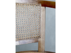 Fransk Kontorstol m. fletsæde & ryg, 80x60x60 cm natur by Chic Antique