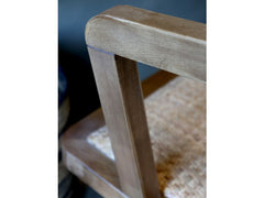 Fransk Kontorstol m. fletsæde & ryg, 80x60x60 cm natur by Chic Antique