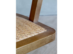 Fransk Kontorstol m. fletsæde & ryg, 80x60x60 cm natur by Chic Antique