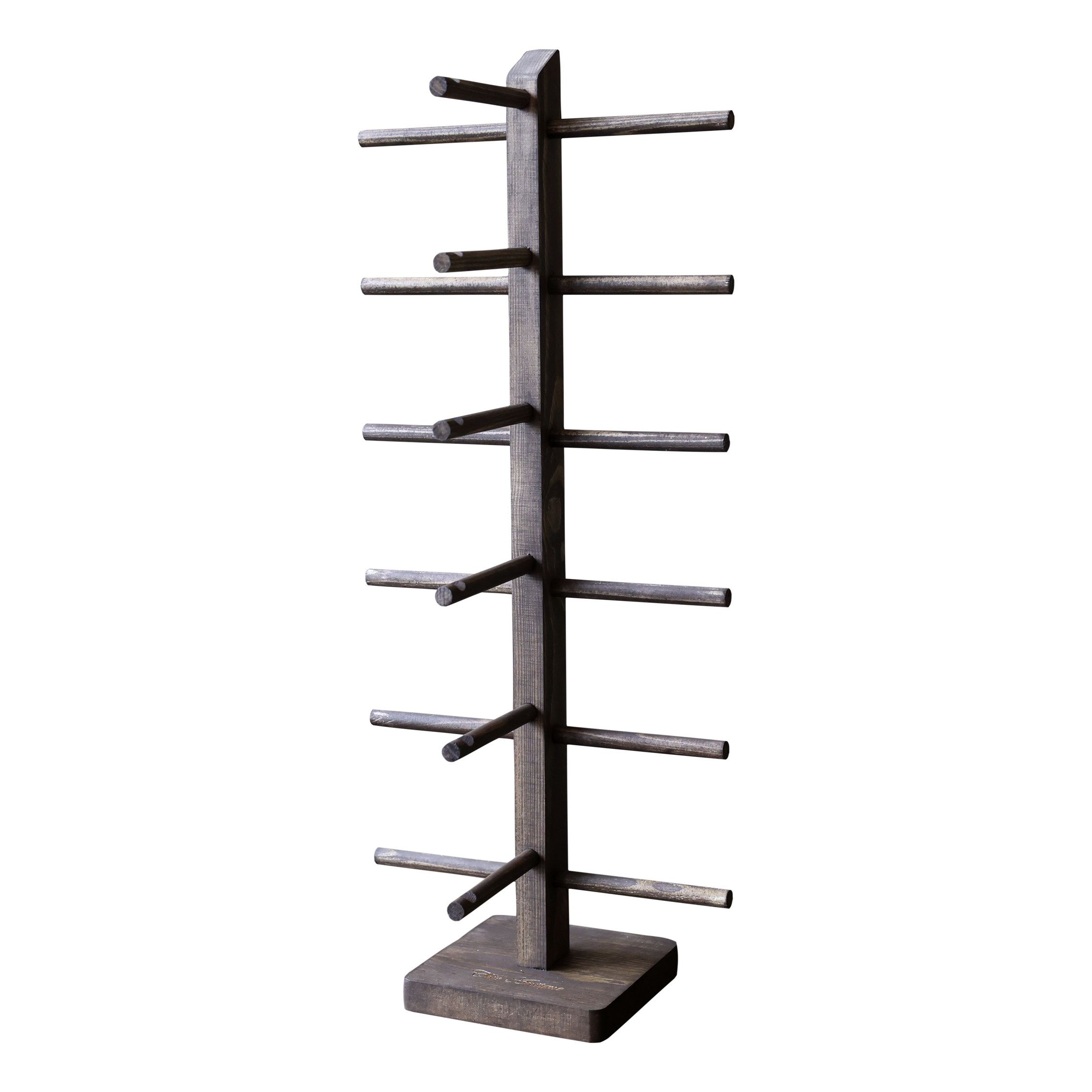 Display til briller m. 6 holdere, H42/L17/B14 cm mørk natur by Chic Antique