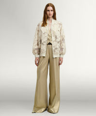 Access Fashion Organza bomber-jakke med blomster by Access Fashion