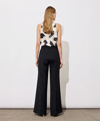 Access Fashion Draperet top med print by Access Fashion