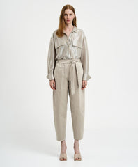 Access Fashion Skjorte med metallic-effekt og lommer by Access Fashion