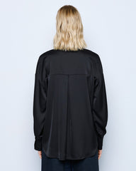 Access Satinskjorte med pufærmer by Access Fashion