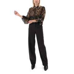 Access Blomstret skjorte med lynlås by Access Fashion