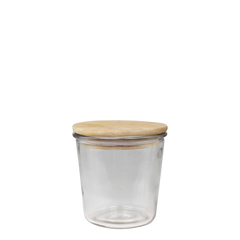 Vallet Opbevaringsglas med Trælåg 11,5 x 11 cm – Klar by Chic Antique