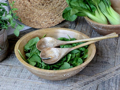 Tours - Salatbestik m. udskæring - Mangotræ