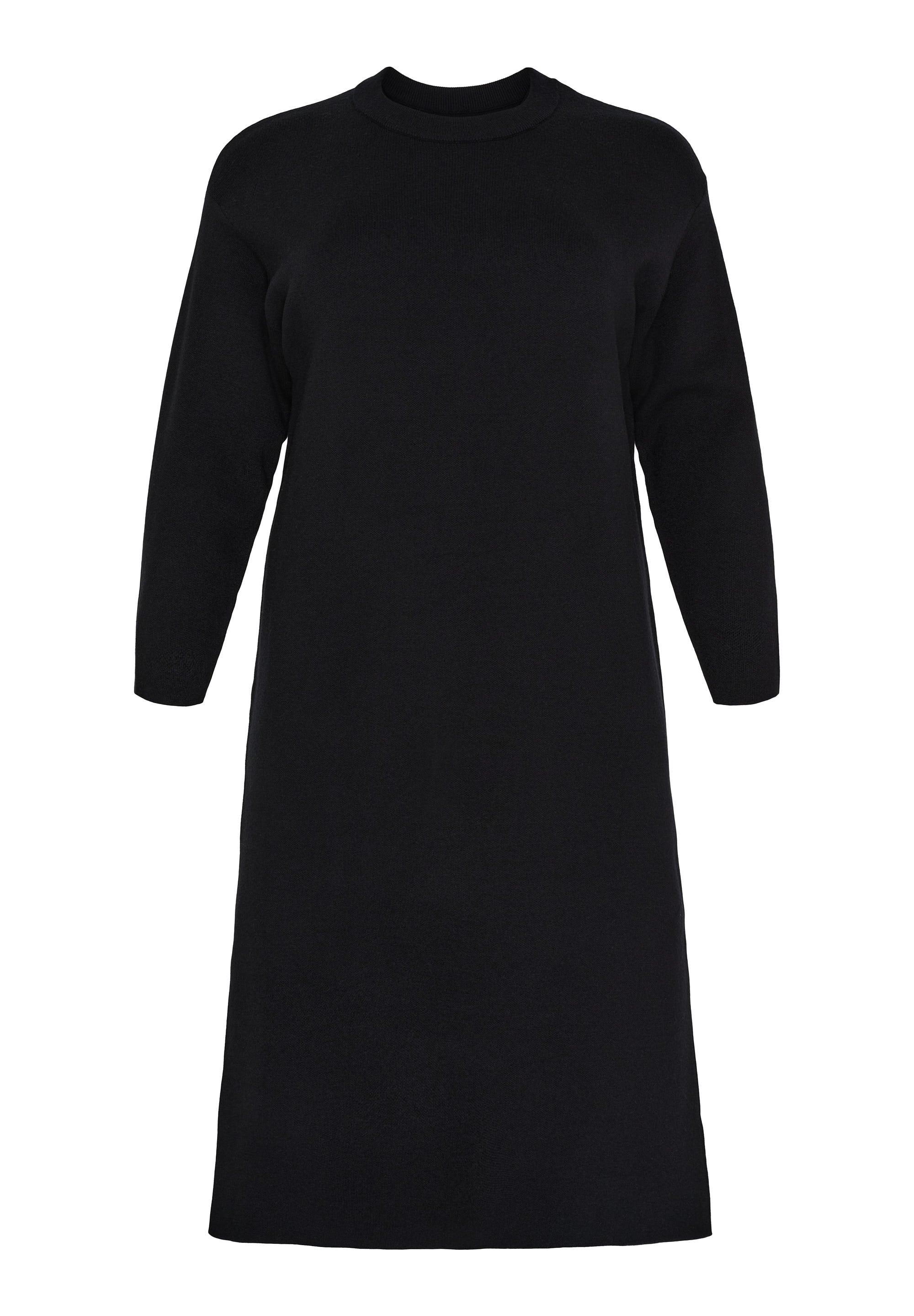 No. 1. By Ox Strikkjole med O-hals og lange ærmer by No. 1 By Ox