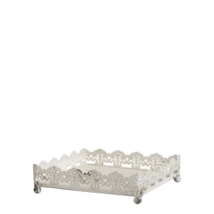 Servietholder med dekorkant Antique 4,5x17,5x17,5 cm by Chic Antique