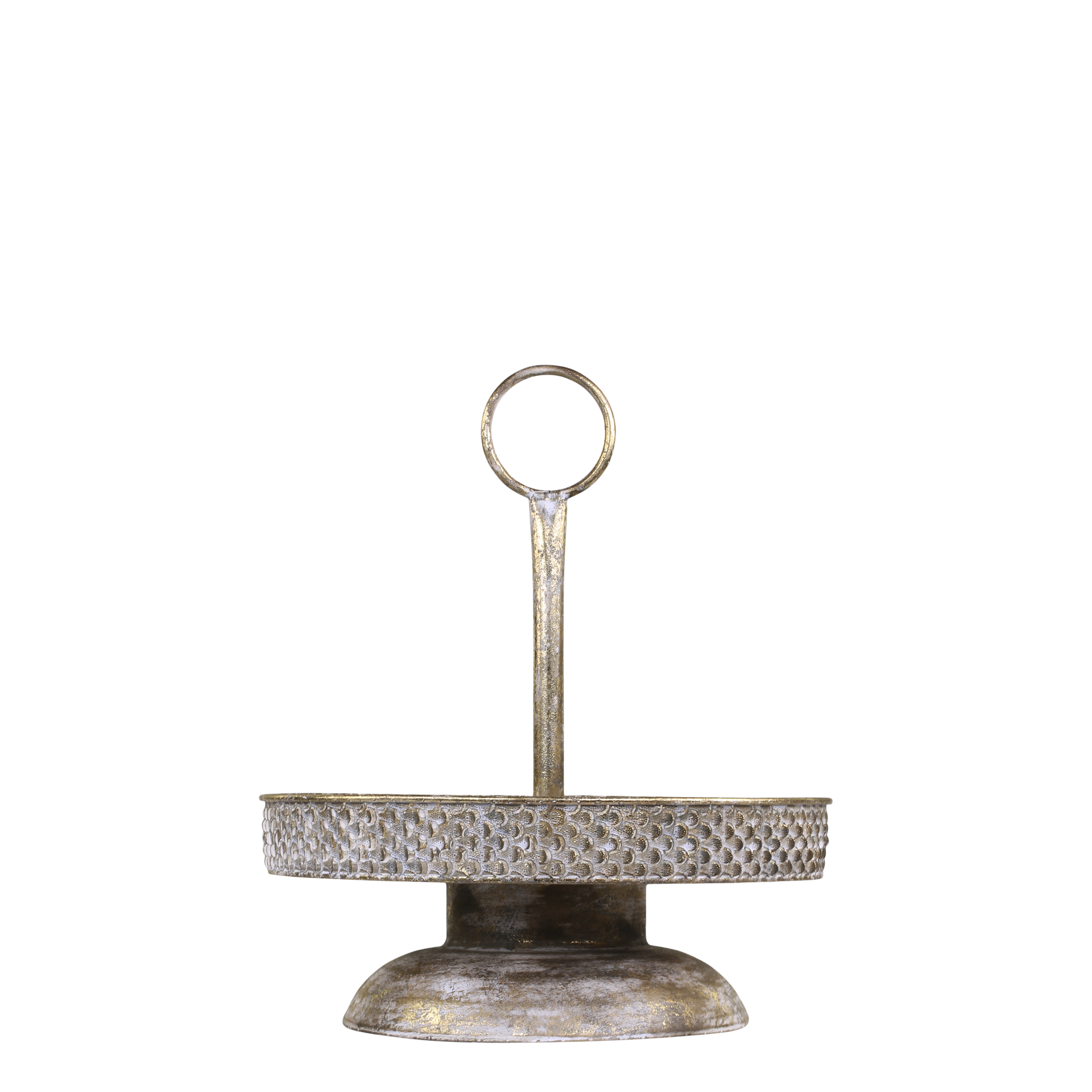 Vire Centrepiece med mønster – 42x36 cm antik messing by Chic Antique