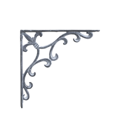 Hyldeknægt med fransk lilje Antique grå 25x25x4 cm by Chic Antique