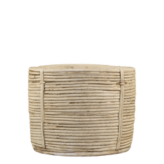 Corte Skjuler med flet mønster 24 x Ø34 cm Antique natur urtepotte by Chic Antique