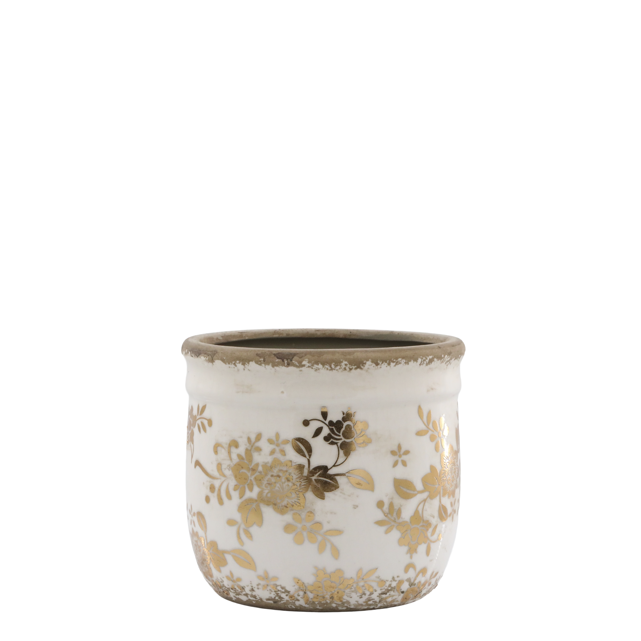 Anniversary Melun Planter 11x12 cm Antique Brass by Chic Antique