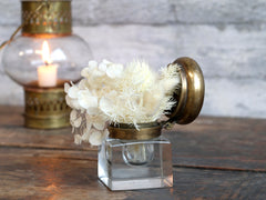 Gl. fransk Vase m. låg, H7,5/L5/B5 cm messing by Chic Antique