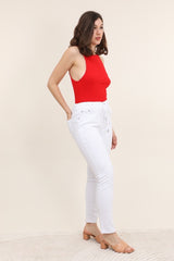 Jeans med bindebånd plus size by Krone 1