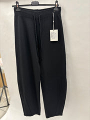 Ensfarvede Strikbukser