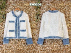 Cowboy jakke med flosset detaljer - ITFEB25 by Sexy Woman