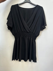 Bluse med smocktalje - ITJULI25 by B.YI