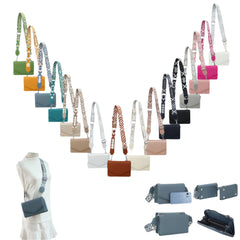 Taske med indbygget pung chevron 20x8x13cm - ITFEB25 by Paolo Bags