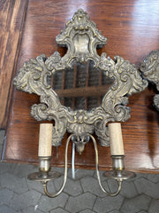 Væglamper med Spejl – Guld by Krone 1