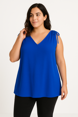 Top med bindebånd - Brystmål 130cm - Viskose Polyester by B.YI