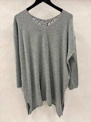 Strikbluse, Hæklet Ryg