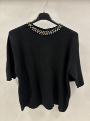 Strikbluse, Blinghals