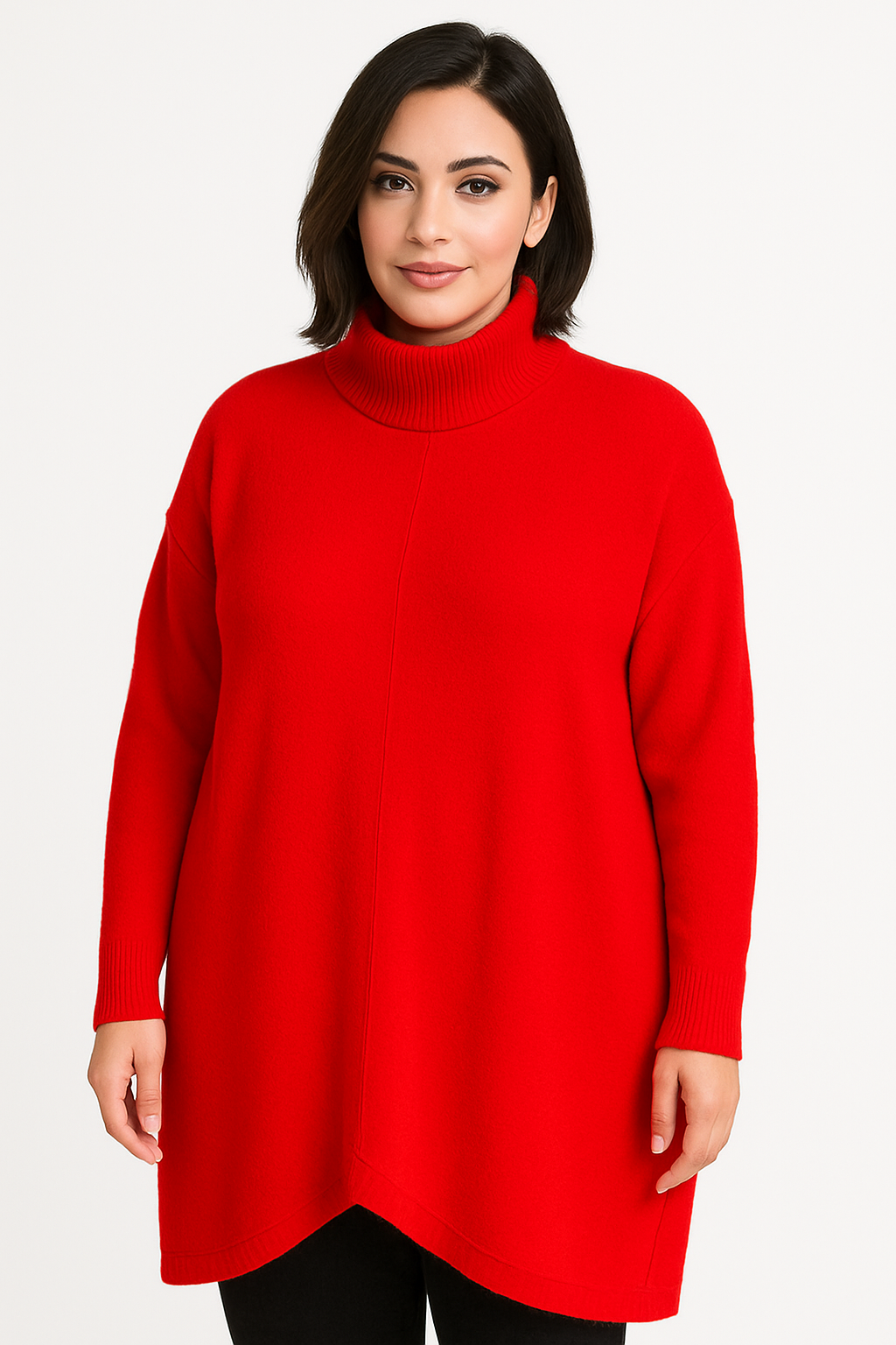 Strik tunika med rullekrave by Krone 1