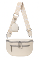 Bæltetaske med dobbelt lynlås 31x9x20cm by Eric Bags