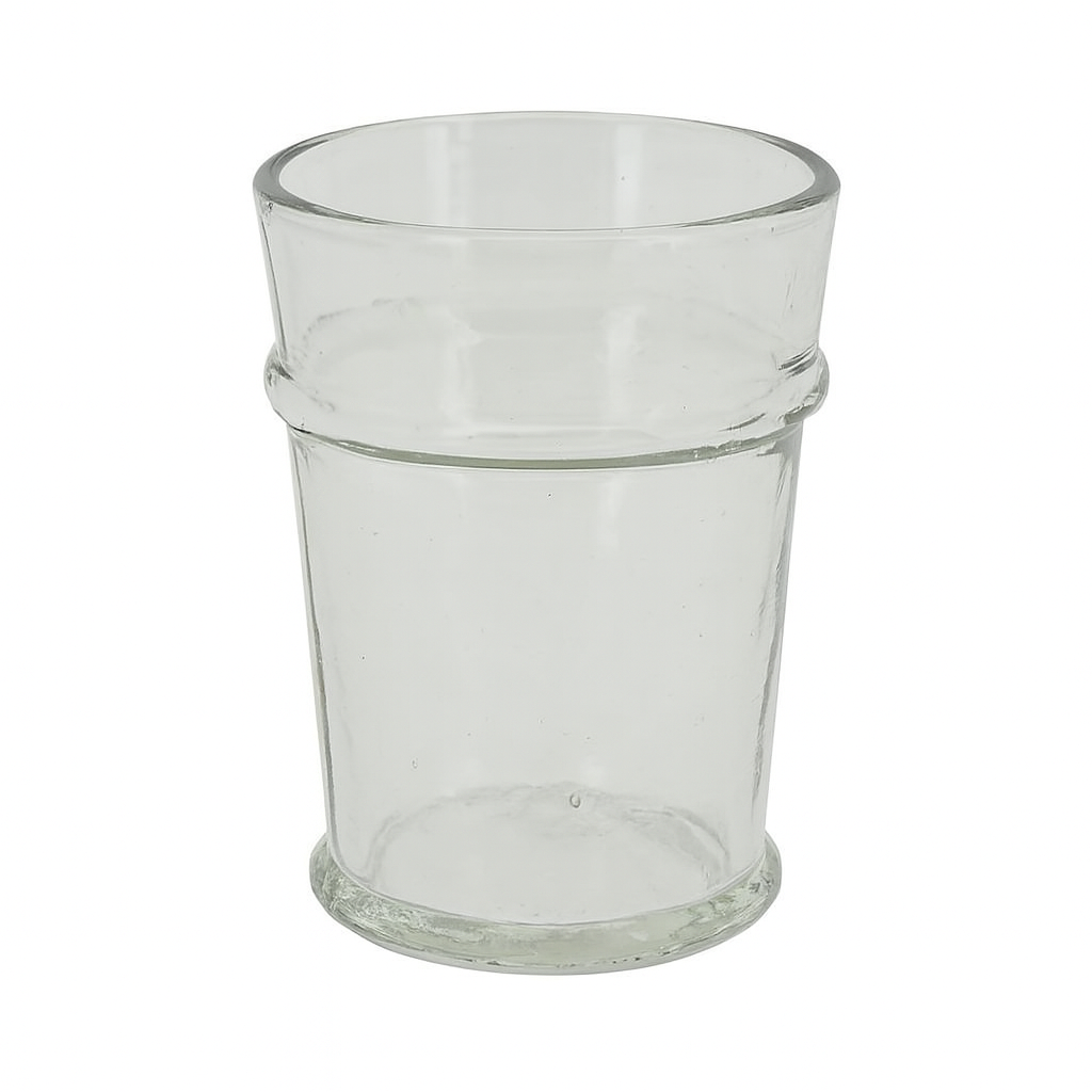 Drikkeglas med rille 8,25 x 8,25 x 11,5 cm by Exner