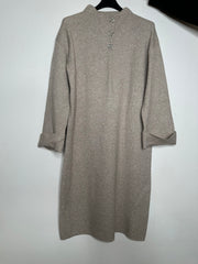 Strikkjole med bling knapper by Z-Studio