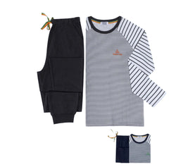 Herre pyjamas med striber - Tilfældig - Ingen returret - ITNOV24 by Krone 1