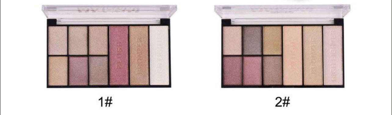 Blush highlighter bronzer eyeshadow palette - ITFEB25 by Eva