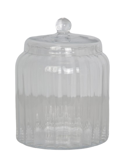 Cookie Jar Elise Glas med låg H24 cm by M&M