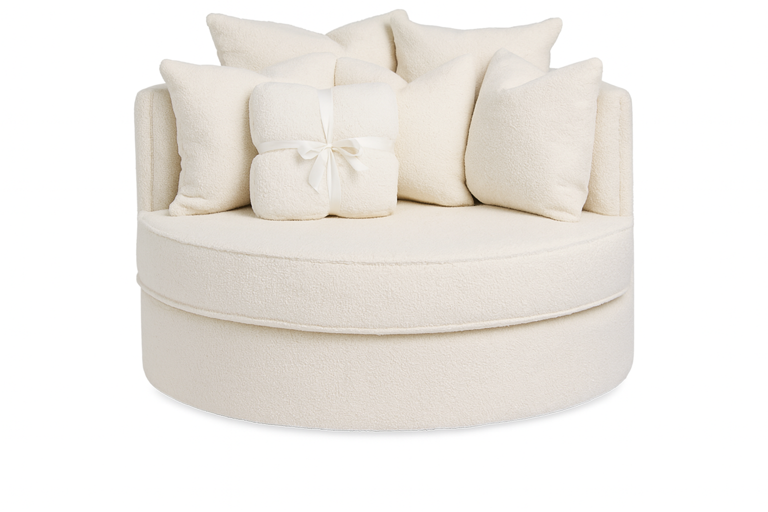 Fauteuil Hayley Sheep Cream – Elegant loungestol i blød fårepels-look 132x105x75 cm by CM