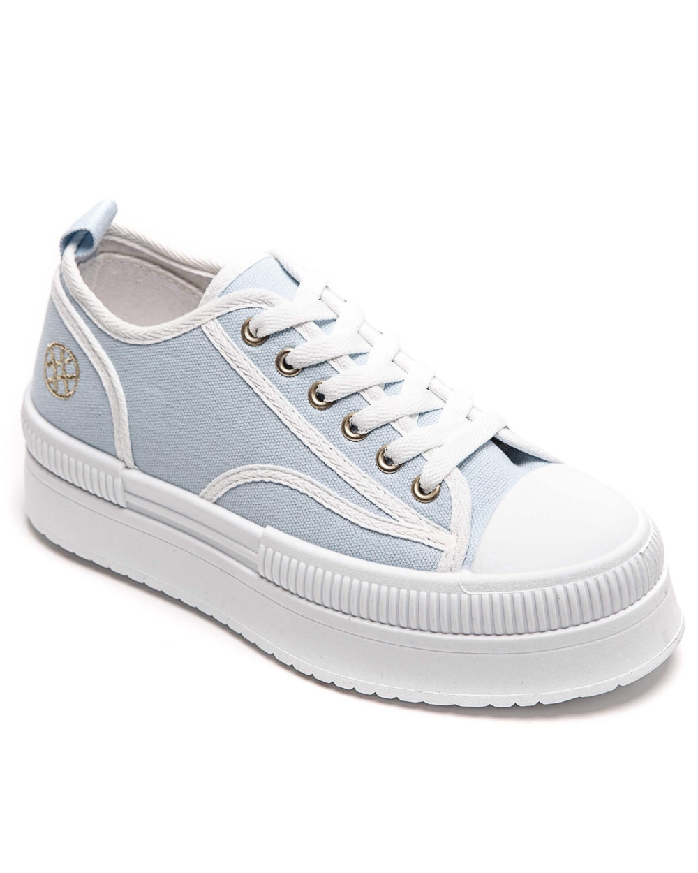 Sneakers med emblem by Gioa