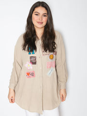 Skjorte med patches - ITFEB25 by 5 Star